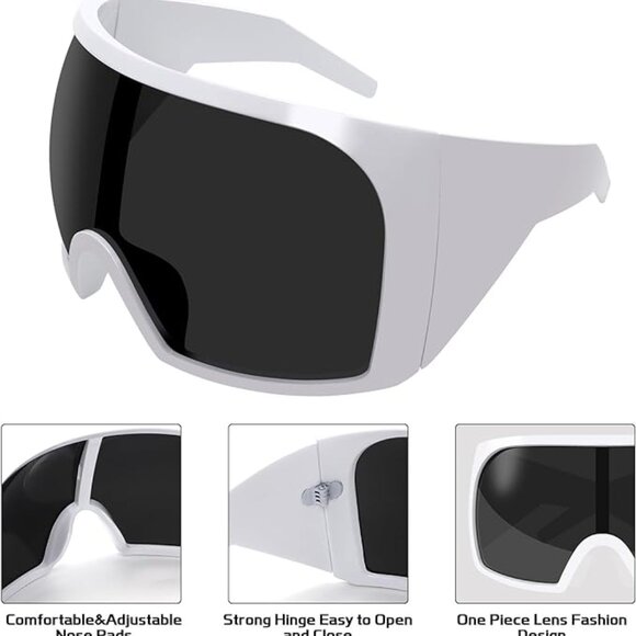 Trendy woman's shield sun glasses - Picture 5 of 5